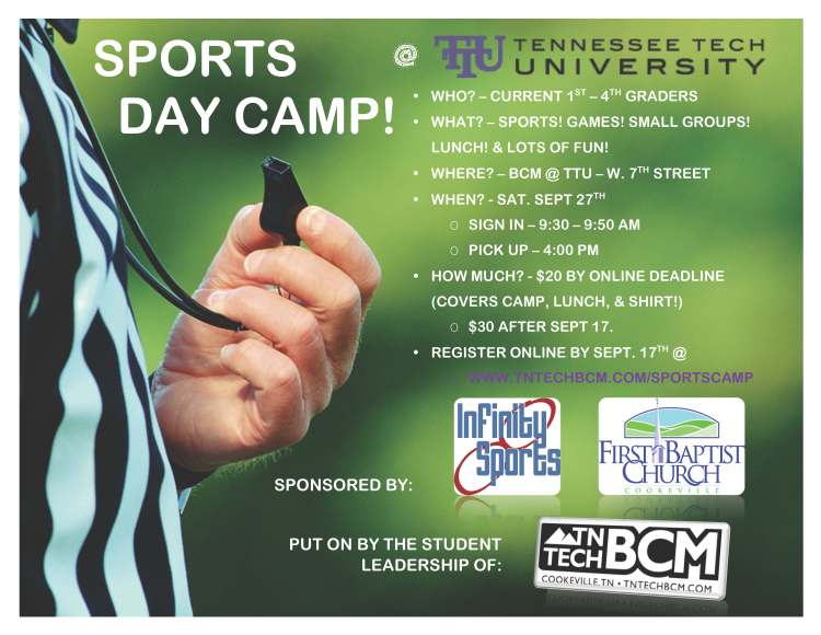 BCM Sports Camp Flyer